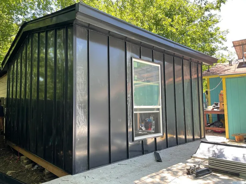 Black standing seam metal wall panels for Metal Roof Installation in Lighthouse Point